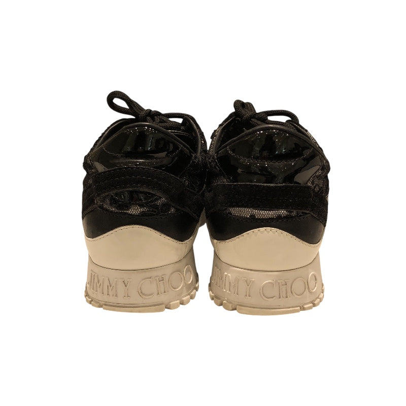 ジミーチュウ JIMMY CHOO レースローカットスニーカー JCWJC8TRZ ブラック レザー レディース スニーカー