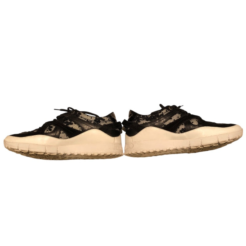 ジミーチュウ JIMMY CHOO レースローカットスニーカー JCWJC8TRZ ブラック レザー レディース スニーカー