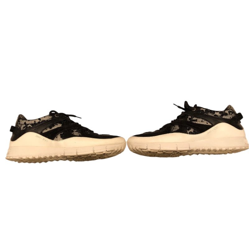ジミーチュウ JIMMY CHOO レースローカットスニーカー JCWJC8TRZ ブラック レザー レディース スニーカー