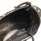ジミーチュウ JIMMY CHOO レースローカットスニーカー JCWJC8TRZ ブラック レザー レディース スニーカー