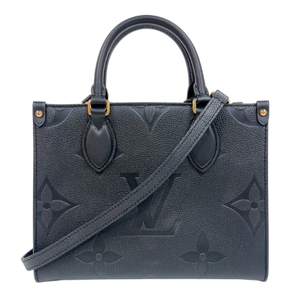ルイ・ヴィトン LOUIS VUITTON オンザゴーPM M45653 ノワール モノグラム・アンプラント ユニセックス ショルダーバッグ