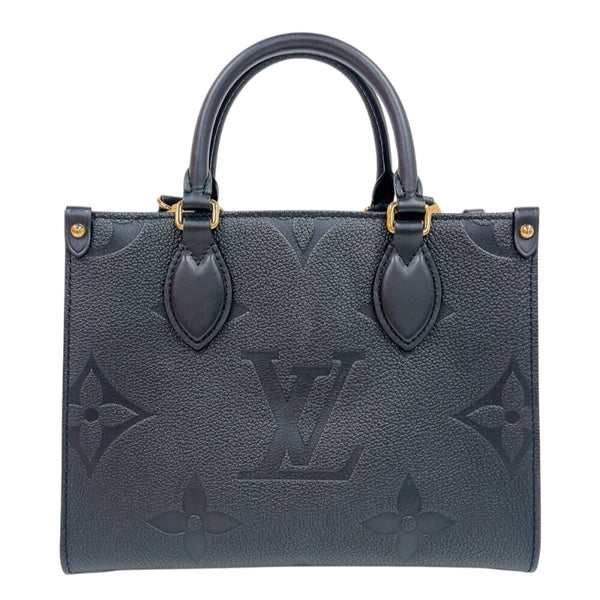 ルイ・ヴィトン LOUIS VUITTON オンザゴーPM M45653 ノワール モノグラム・アンプラント ユニセックス ショルダーバッグ