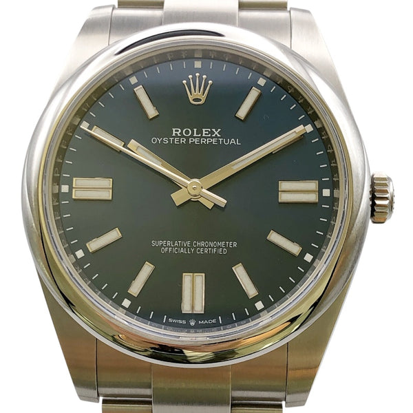 ロレックス ROLEX オイスターパーペチュアル41 124300 ネイビー SS メンズ 腕時計