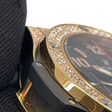 ウブロ HUBLOT ビッグバン ゴールド パヴェ 301PX.130.RX.174 ブラック K18PG 自動巻き メンズ 腕時計