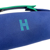 エルメス HERMES ブリッドアブラックPM ネイビー・グリーン トワル レディース ポーチ