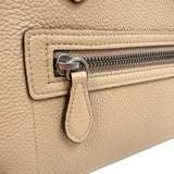 セリーヌ CELINE ラゲージマイクロショッパー 167793 ベージュ　シルバー金具 カーフ レディース ハンドバッグ