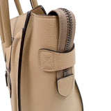 セリーヌ CELINE ラゲージマイクロショッパー 167793 ベージュ　シルバー金具 カーフ レディース ハンドバッグ