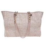 シャネル CHANEL ドーヴィルMM A67001 ピンク ゴールド金具 ストロー レディース トートバッグ