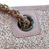 シャネル CHANEL ドーヴィルMM A67001 ピンク ゴールド金具 ストロー レディース トートバッグ
