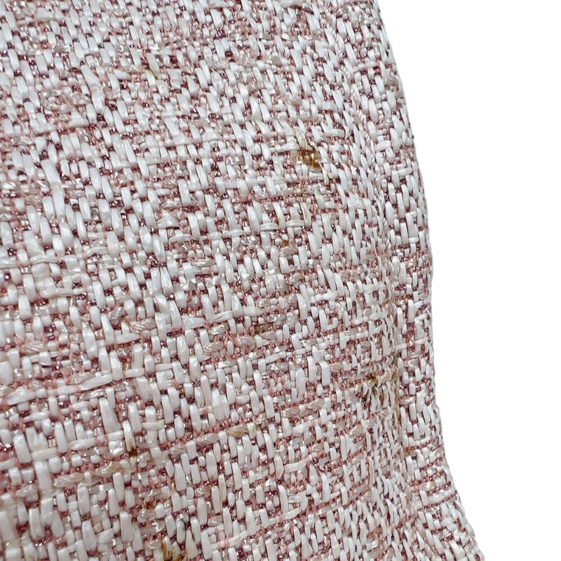 シャネル CHANEL ドーヴィルMM A67001 ピンク ゴールド金具 ストロー レディース トートバッグ