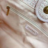 シャネル CHANEL ドーヴィルMM A67001 ピンク ゴールド金具 ストロー レディース トートバッグ
