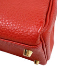 エルメス HERMES ケリー32 内縫い □Q刻印　(2013年製) ヴァーミリオン　ゴールド金具 トゴ レディース ハンドバッグ