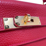 エルメス HERMES ケリー32 内縫い □Q刻印　(2013年製) ヴァーミリオン　ゴールド金具 トゴ レディース ハンドバッグ