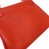 エルメス HERMES ケリー32 内縫い □Q刻印　(2013年製) ヴァーミリオン　ゴールド金具 トゴ レディース ハンドバッグ