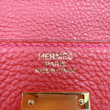 エルメス HERMES ケリー32 内縫い □Q刻印　(2013年製) ヴァーミリオン　ゴールド金具 トゴ レディース ハンドバッグ