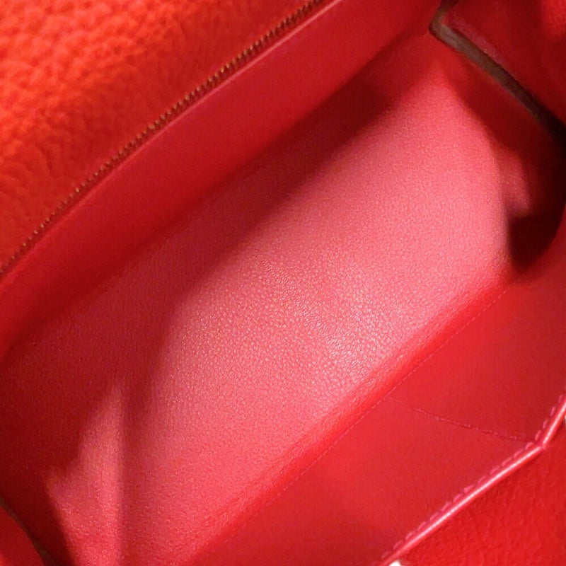 エルメス HERMES ケリー32 内縫い □Q刻印　(2013年製) ヴァーミリオン　ゴールド金具 トゴ レディース ハンドバッグ