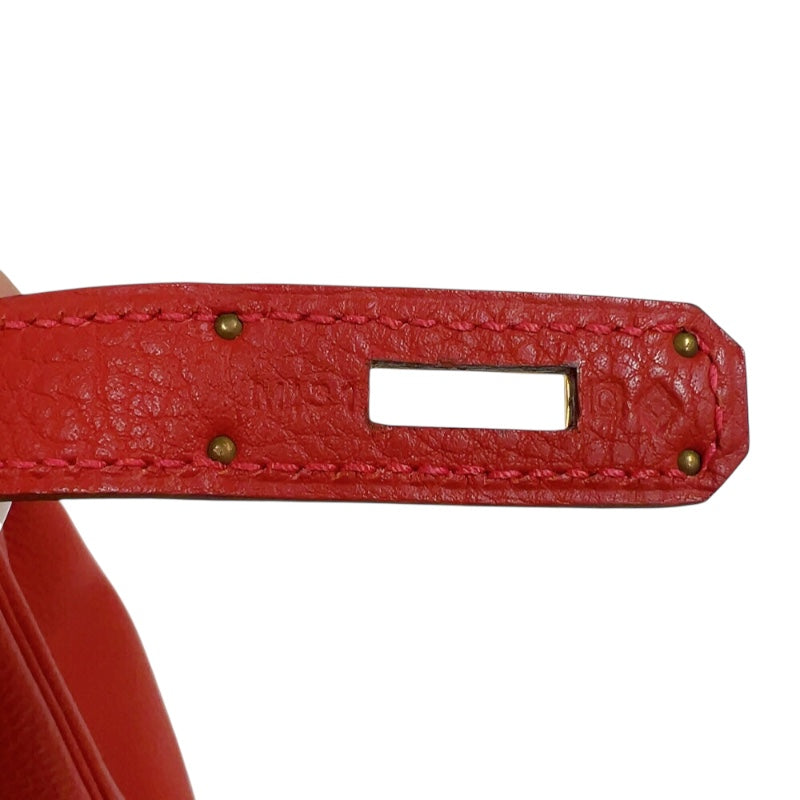 エルメス HERMES ケリー32 内縫い □Q刻印　(2013年製) ヴァーミリオン　ゴールド金具 トゴ レディース ハンドバッグ
