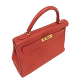 エルメス HERMES ケリー32 内縫い □Q刻印　(2013年製) ヴァーミリオン　ゴールド金具 トゴ レディース ハンドバッグ
