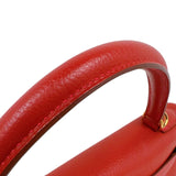 エルメス HERMES ケリー32 内縫い □Q刻印　(2013年製) ヴァーミリオン　ゴールド金具 トゴ レディース ハンドバッグ