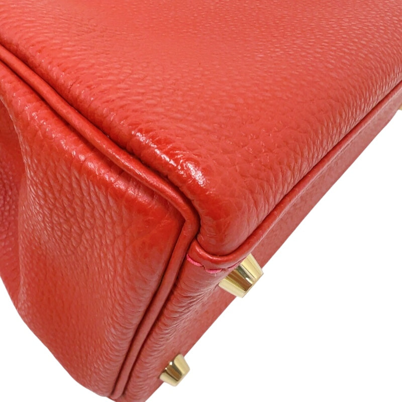 エルメス HERMES ケリー32 内縫い □Q刻印　(2013年製) ヴァーミリオン　ゴールド金具 トゴ レディース ハンドバッグ