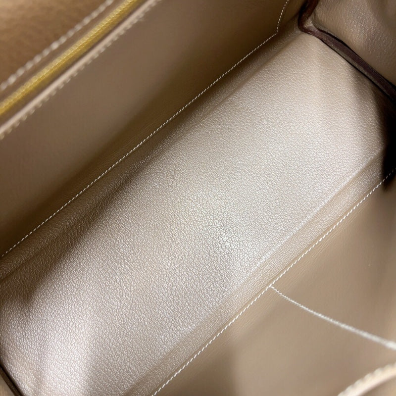 エルメス HERMES ケリー32 内縫い C刻印　(2018年製) エトゥープ　ゴールド金具 トゴ レディース ハンドバッグ