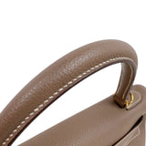 エルメス HERMES ケリー32 内縫い C刻印　(2018年製) エトゥープ　ゴールド金具 トゴ レディース ハンドバッグ