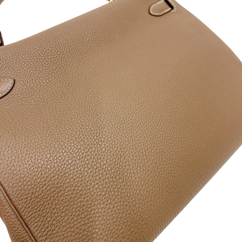 エルメス HERMES ケリー32 内縫い C刻印　(2018年製) エトゥープ　ゴールド金具 トゴ レディース ハンドバッグ