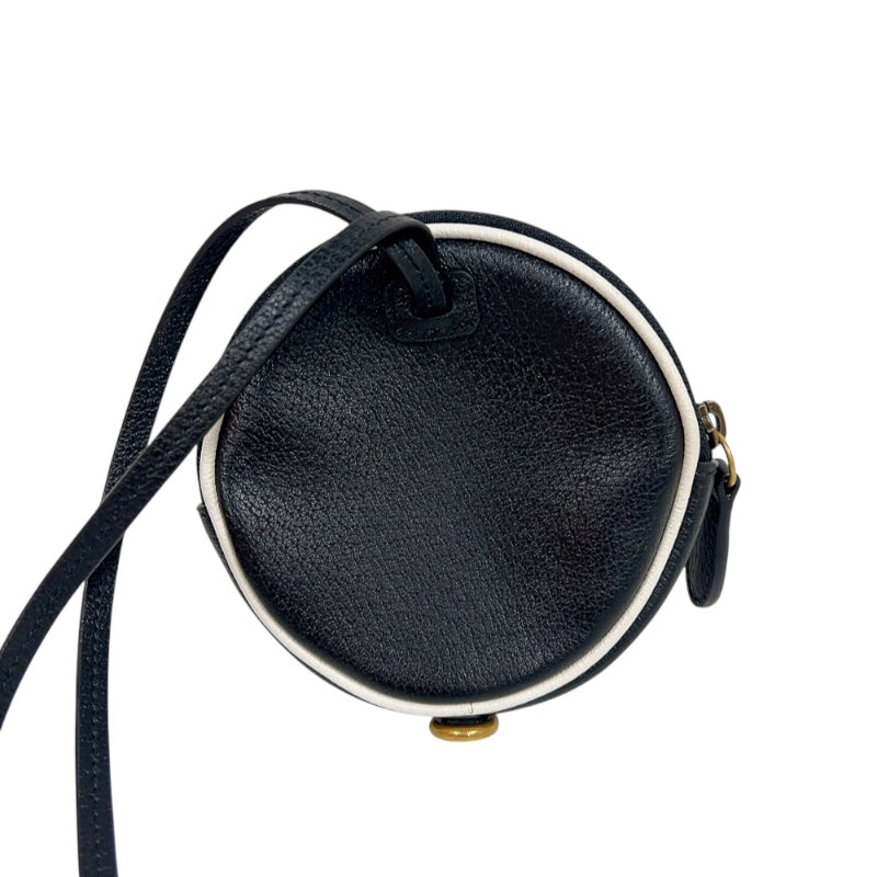 グッチ GUCCI マルチコインケース＆カードホルダー 721903 ブラック、ホワイト　ゴールド金具 レザー ユニセックス コインケース