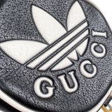 グッチ GUCCI マルチコインケース＆カードホルダー 721903 ブラック、ホワイト　ゴールド金具 レザー ユニセックス コインケース