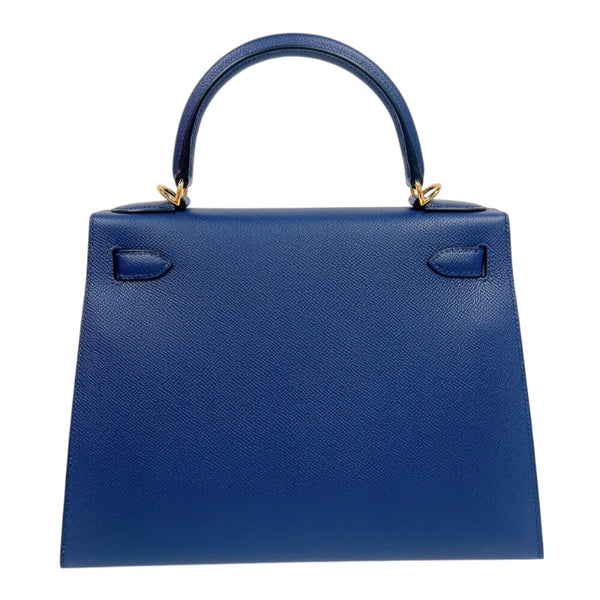 エルメス HERMES ケリー28 外縫い W刻印　(2024年製) ブルーネイビー　ゴールド金具 ヴォーエプソン レディース ハンドバッグ