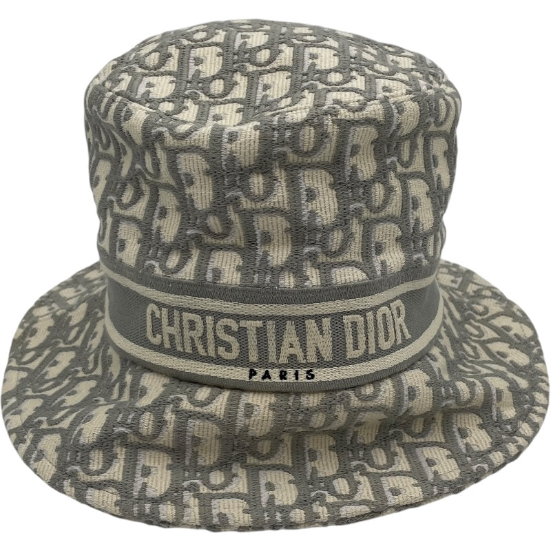 クリスチャン・ディオール Christian Dior オブリーク総柄ボブハット 11D0B923I132 グレー コットン メンズ その他ファッション雑貨