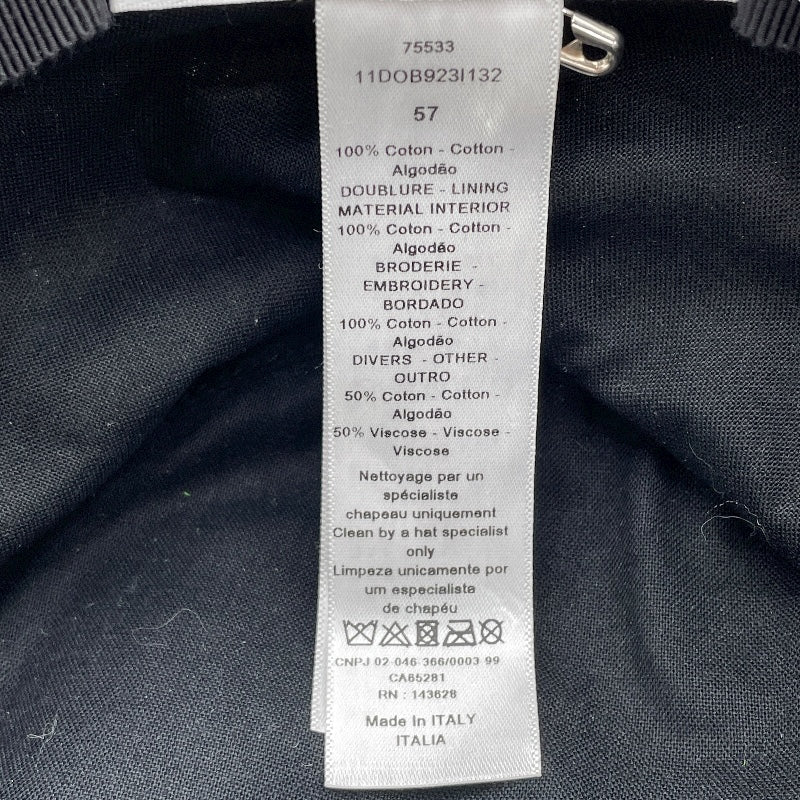 クリスチャン・ディオール Christian Dior オブリーク総柄ボブハット 11D0B923I132 グレー コットン メンズ その他ファッション雑貨