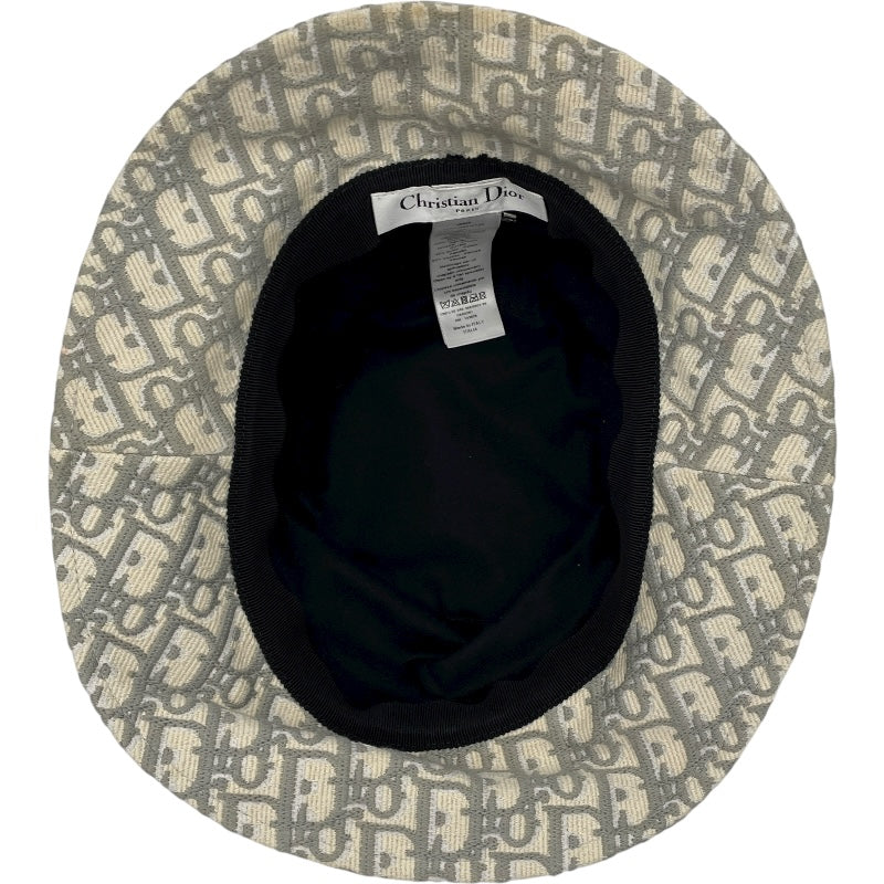 クリスチャン・ディオール Christian Dior オブリーク総柄ボブハット 11D0B923I132 グレー コットン メンズ その他ファッション雑貨