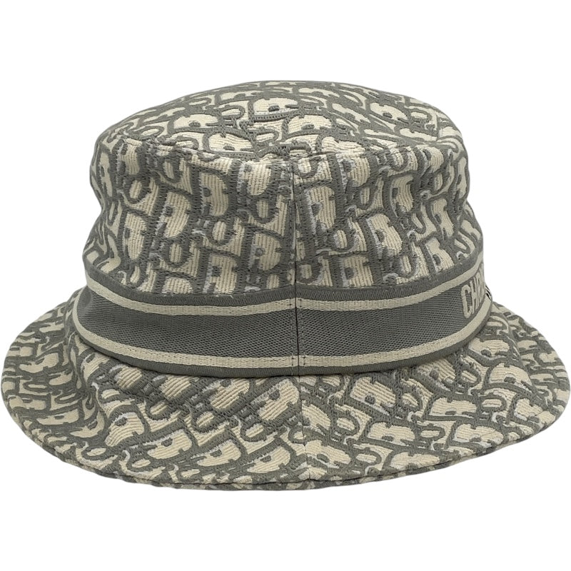 クリスチャン・ディオール Christian Dior オブリーク総柄ボブハット 11D0B923I132 グレー コットン メンズ その他ファッション雑貨