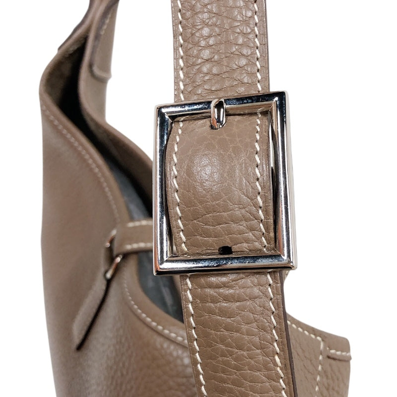 エルメス HERMES トリム35 □I刻印　(2005年製) エトゥープ　シルバー金具 トリヨンクレマンス レディース ハンドバッグ