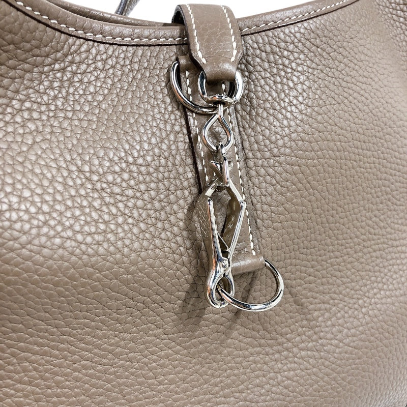 エルメス HERMES トリム35 □I刻印　(2005年製) エトゥープ　シルバー金具 トリヨンクレマンス レディース ハンドバッグ