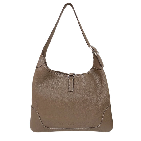 エルメス HERMES トリム35 □I刻印　(2005年製) エトゥープ　シルバー金具 トリヨンクレマンス レディース ハンドバッグ