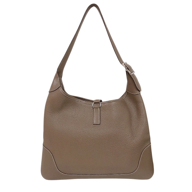 エルメス HERMES トリム35 □I刻印　(2005年製) エトゥープ　シルバー金具 トリヨンクレマンス レディース ハンドバッグ