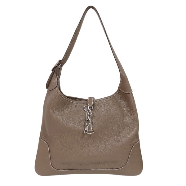エルメス HERMES トリム35 □I刻印　(2005年製) エトゥープ　シルバー金具 トリヨンクレマンス レディース ハンドバッグ