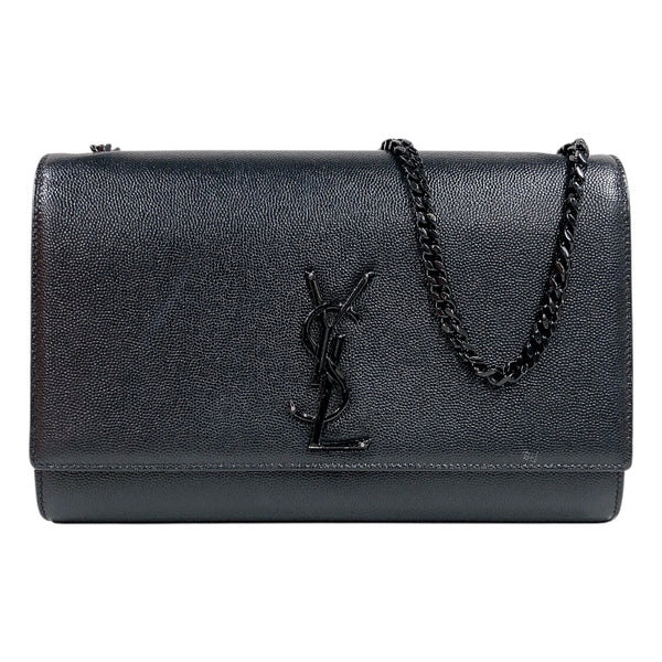 サンローラン SAINT LAURENT ケイトミディアム 364021 ブラック カーフ レディース ショルダーバッグ