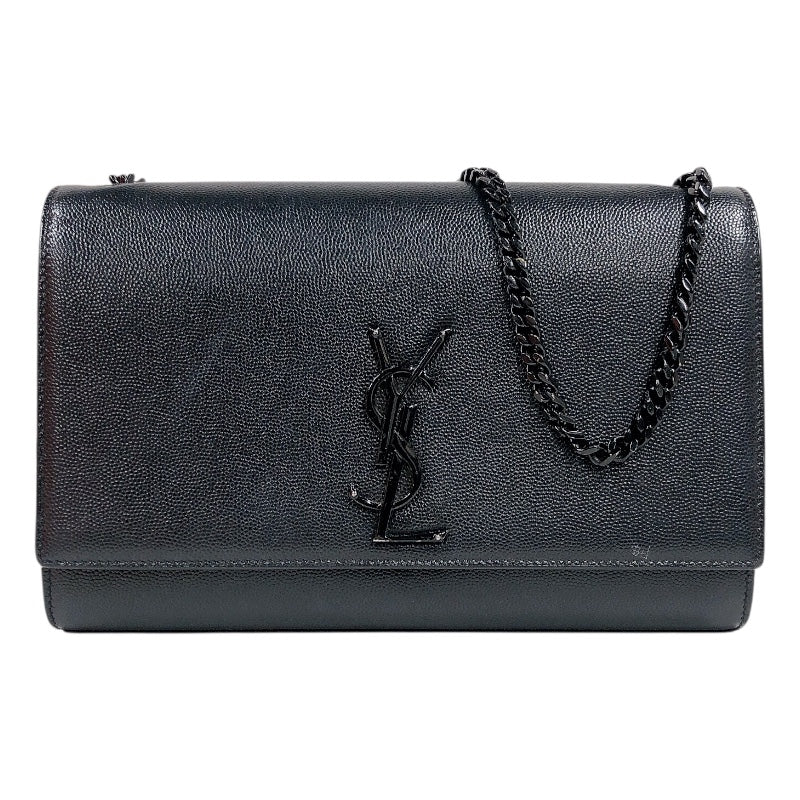 サンローラン SAINT LAURENT ケイトミディアム 364021 ブラック カーフ レディース ショルダーバッグ