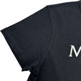 モンクレール MONCLER ロゴワッペン半袖シャツ ブラック コットン レディース 半袖Ｔシャツ