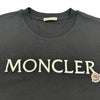 モンクレール MONCLER ロゴワッペン半袖シャツ ブラック コットン レディース 半袖Ｔシャツ