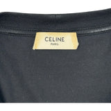 セリーヌ CELINE トリオンフリーズ 半袖Tシャツ 2X04I671Q ブラック コットン メンズ 半袖Ｔシャツ