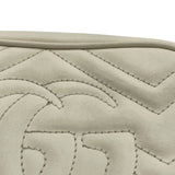 グッチ GUCCI GGマーモントミニショルダー 448065 ホワイト レザー レディース ショルダーバッグ
