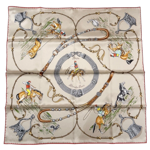 エルメス HERMES カレ70 PAMPA　パンパ マスティック/ヴェール/ルージュ シルク レディース スカーフ