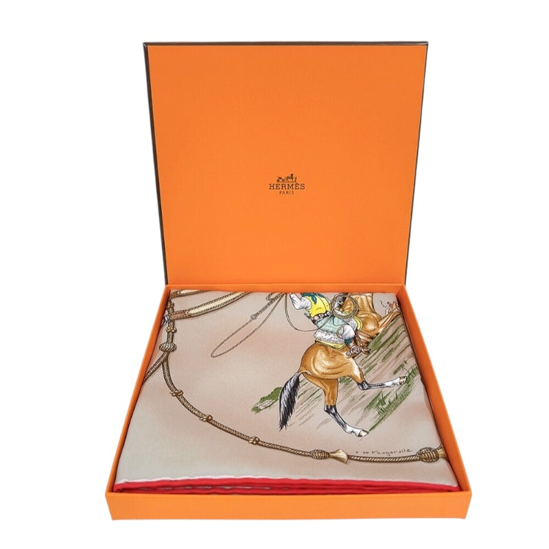 エルメス HERMES カレ70 PAMPA　パンパ マスティック/ヴェール/ルージュ シルク レディース スカーフ