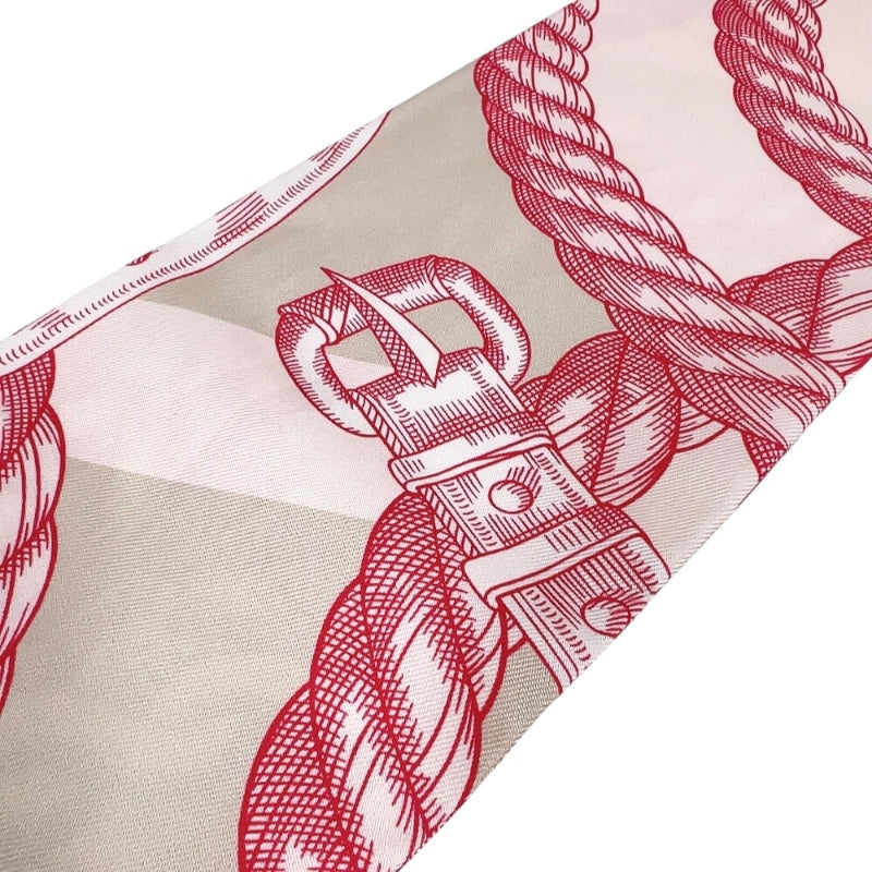 エルメス HERMES マキシツイリー　DELLA CAVALLERIA ローズペール/ルージュ シルク レディース スカーフ