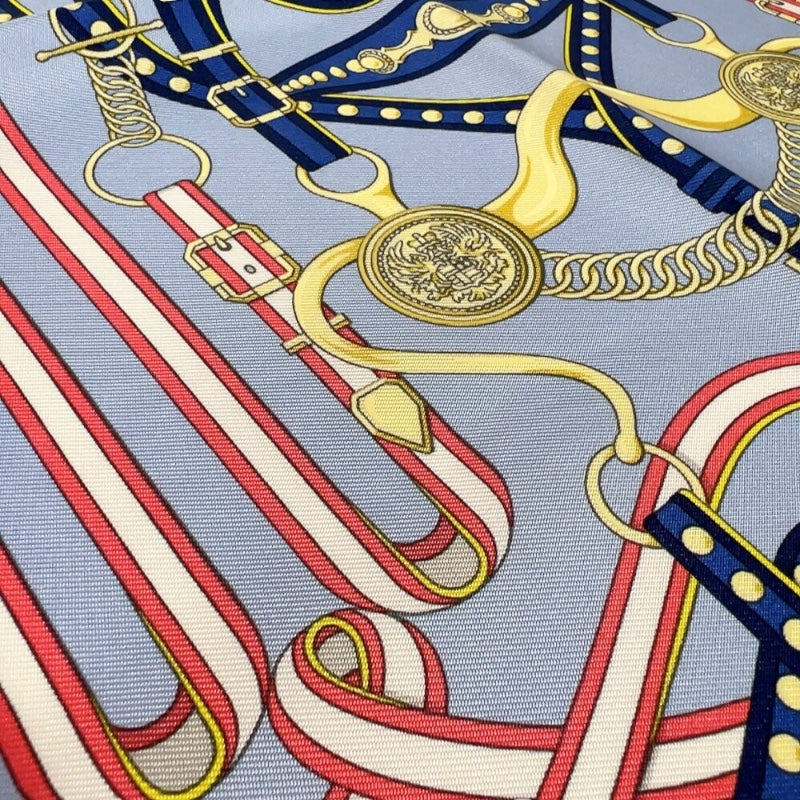 エルメス HERMES ガヴロッシュ 45 《グラン・トゥラララ》 H893778S 03 ローズ・ボンボン/シエル/イエロー シルク レディース スカーフ
