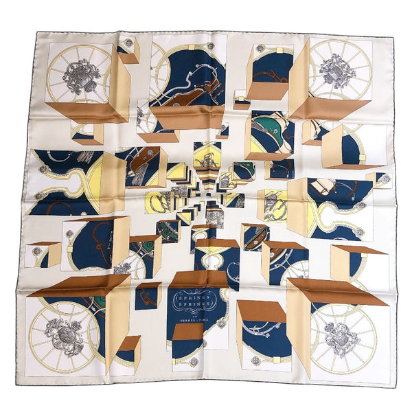 未使用　HERMES エルメス　SPRINGS プチカレ　シルク　スカーフ 楽天市場】【10/18～10/20限定・最大2万円OFFクーポン配布中